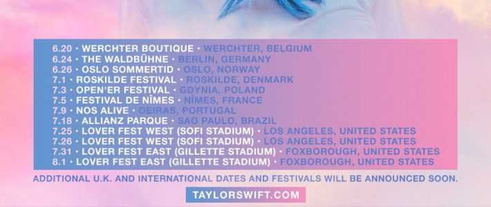 Taylor 'Lover Fest East + West' Concert Dates Taylor Swift Web